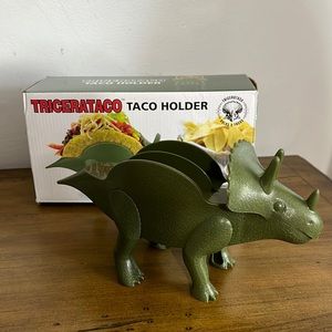 TriceraTaco Green Dinosaur Taco Holder